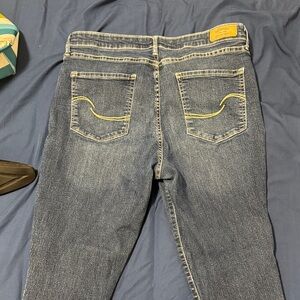 Signature by Levi Strauss Blue Jeans with Yellow Stitching